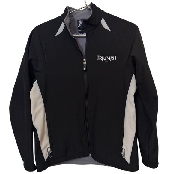 Triumph Motorcycles UK High End Black Women’s M Jacket MINTY - Picture 1 of 6
